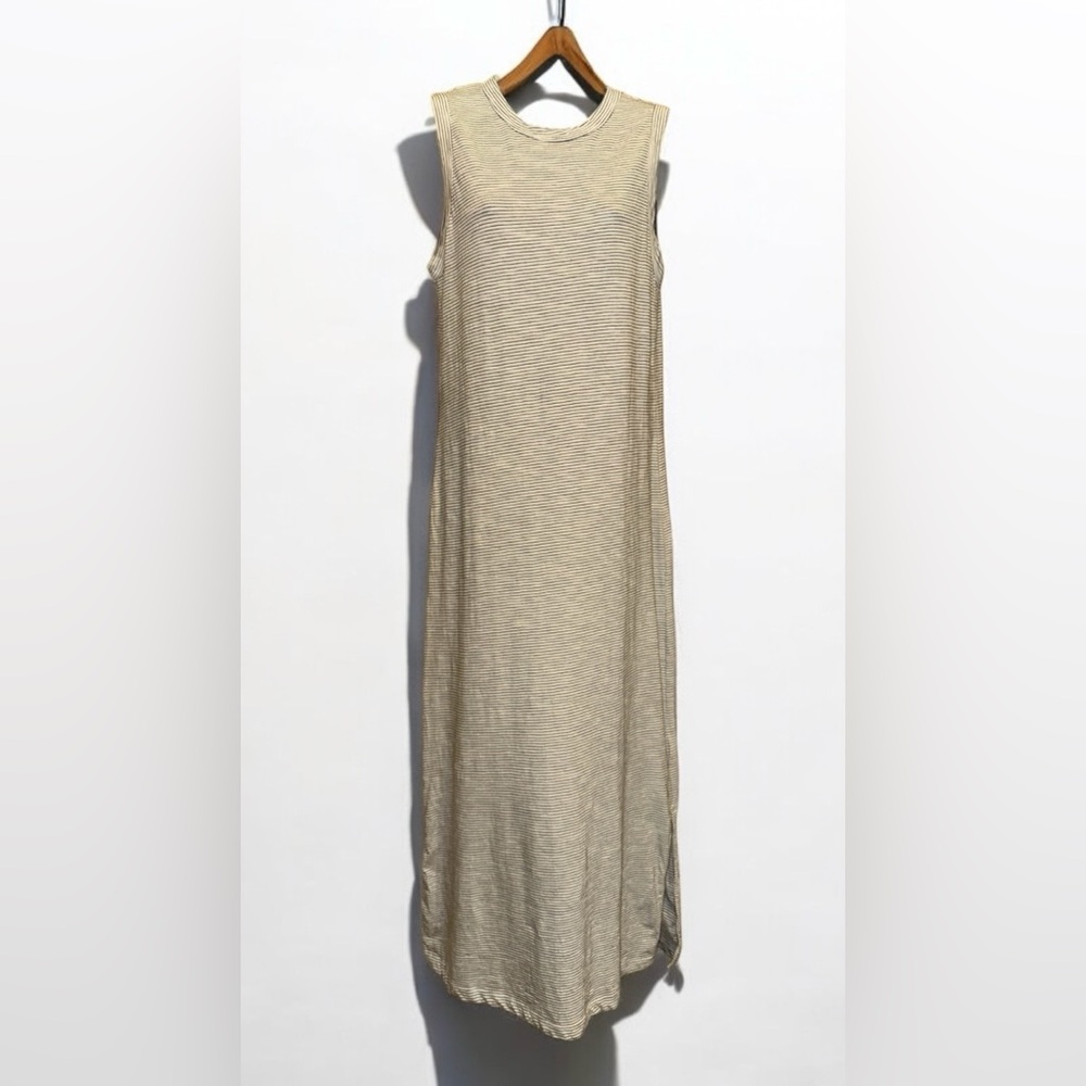 Current Elliott Beige Striped Maxi Dress size Small